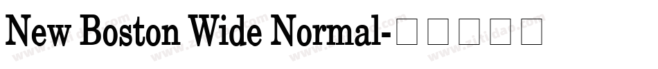 New Boston Wide Normal字体转换
